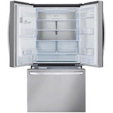 LG LRFXS3106S 36 in. 30.7 cu. ft. Smart French Door Refrigerator with Ice & Water Dispenser - PrintProof Stainless Steel