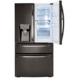 LG LRMDS3006D 36 in. 29.5 cu. ft. Smart 4-Door French Door Refrigerator with External Ice & Water Dispenser- Black Stainless Steel