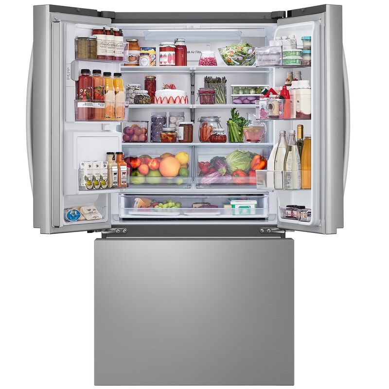 LG LRRXC2606S 36 in. 25.5 cu. ft. Smart Counter Depth French Door Refrigerator with Ice & Water Dispenser - PrintProof Stainless Steel