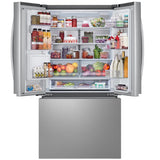 LG LRRXC2606S 36 in. 25.5 cu. ft. Smart Counter Depth French Door Refrigerator with Ice & Water Dispenser - PrintProof Stainless Steel