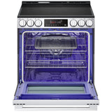LG LSEL6333XE 30 in. 6.3 cu. ft. Smart Air-Fry Standard Convection Slide-In Electric Range with Radiant Burners - Printproof Stainless Steel