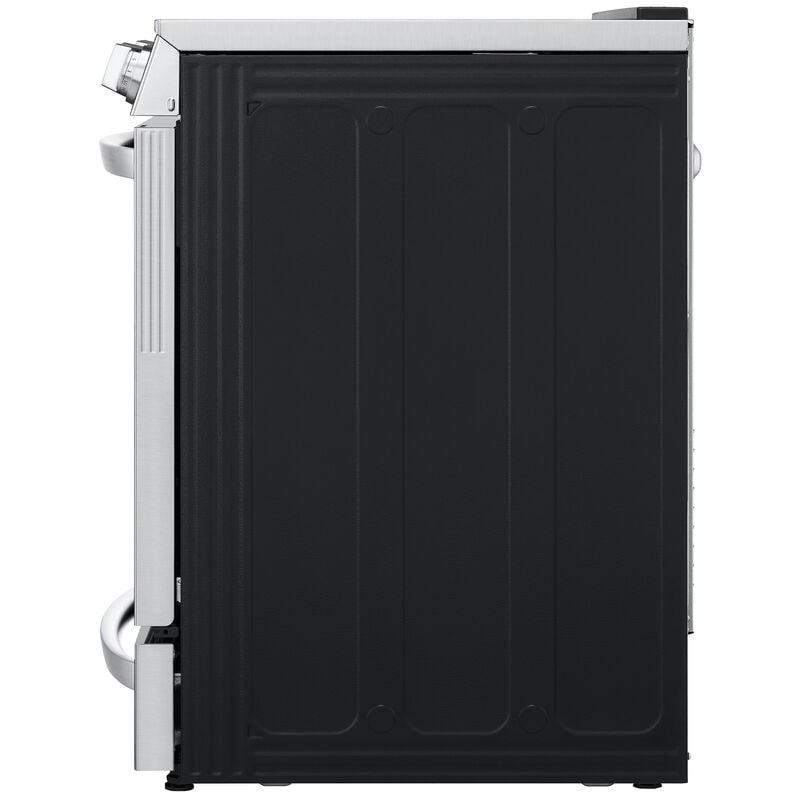 LG LSEL6337F InstaView 30 in. 6.3 cu. ft. Smart Air Fry True European Convection Slide-In Electric Range with Radiant Burners - Stainless Steel