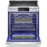 LG LSES6338F InstaView 30 in. 6.3 cu. ft. Smart Air Fry True European Convection Slide-In Electric Range with Radiant Burners - Stainless Steel