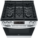 LG LSGL5831F 30 in. 5.8 cu. ft. Smart Slide-In Gas Range with 5 Sealed Burners - PrintProof Stainless Steel
