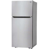 LG LTCS20030S 30 in. 20.2 cu. ft. Top Freezer Refrigerator with Factory Installed Ice Maker -Stainless Steel