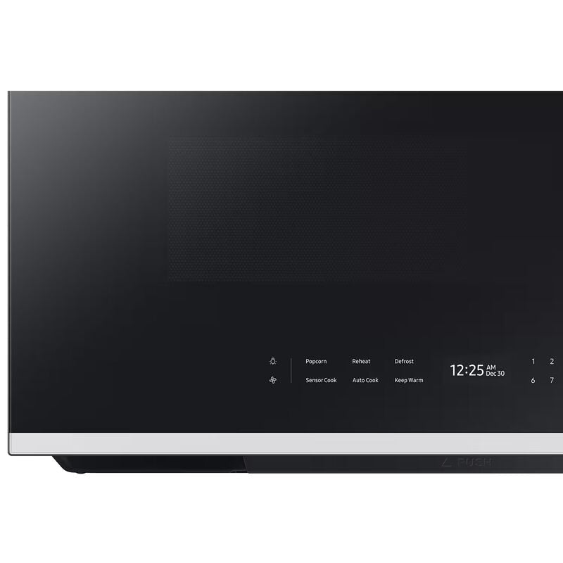 Samsung  ME21DB670012 Bespoke 30 in. 2.1 cu. ft. 1000W Smart Over-the-Range Microwave with 400 CFM & Sensor Cooking - White Glass