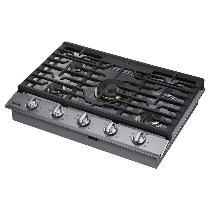 Samsung NA30N7755TS 30 in. 5-Burner Smart Natural Gas Cooktop with Griddle, Simmer Burner & Power Burner - Stainless Steel