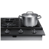 Samsung NA36N6555TG 36 in. 5-Burner Smart Natural Gas Cooktop with Griddle, Simmer Burner & Power Burner - Black Stainless