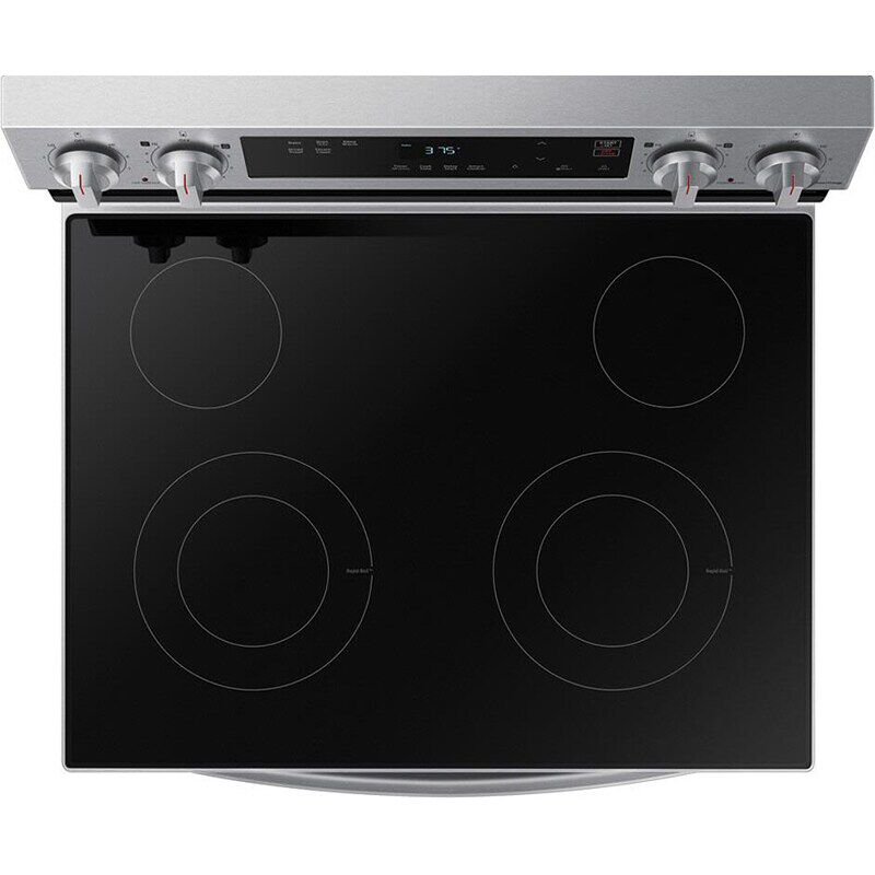 Samsung 30 in. 6.3 cu. ft. Smart Electric Range with Smoothtop Burners - Stainless Steel