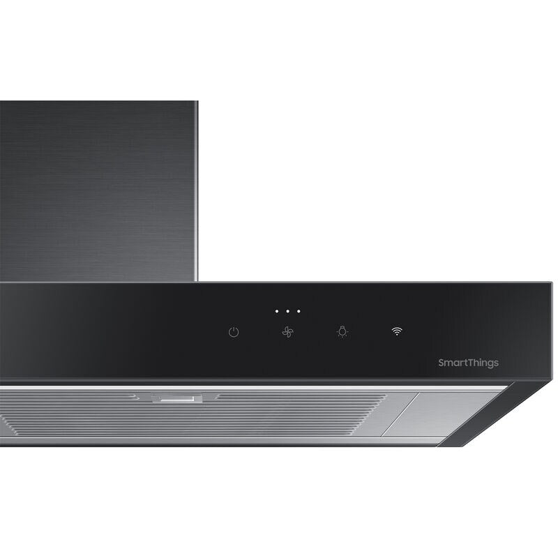 Samsung NK30CB600W33 30 in. Smart Convertible Chimney Style Range Hood with 630 CFM, 4 Fan Speeds & 1 LED Light - Deep Charcoal
