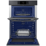 Samsung NQ70CG700DMT Bespoke 30 in. 7.0 cu. ft. Smart Speed/Steam Electric Microwave/Wall Oven Combo with Dual Convection & Sensor Cooking - Matte Black