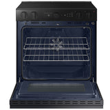 Samsung NSE6DG8502MT Bespoke 30 in. 6.3 cu. ft. Smart Air Fry True European Convection Slide-In Electric Range with Smoothtop Burners - Matte Black Steel