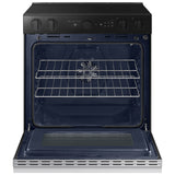 Samsung NSE6DG8700SR Bespoke 30 in. 6.3 cu. ft. Smart Air Fry True European Convection Slide-In Electric Range with Radiant Burners - Stainless Steel