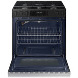 Samsung NSG6DG8100SR Bespoke 30 in. 6 cu. ft. Smart Slide-In Gas Range with 5 Sealed Burners - Stainless Steel