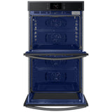 Samsung NV51CG600DMT 30 in. 10.2 cu. ft. Smart Top Control SteamElectric Double Wall Oven with Dual Convection - Matte Black