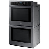 Samsung NV51T5511DG 30 in. 10.2 cu. ft. Smart Top Control Electric Double Wall Oven - Fingerprint Resistant Black Stainless Steel