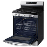 Samsung 30 in. 6 cu. ft. Smart Gas Range with 5 Sealed Burners & Griddle - Stainless Steel