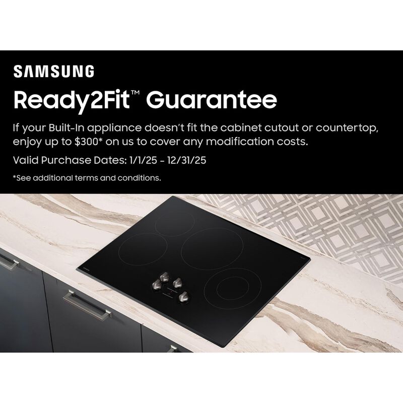 Samsung NZ30FG5332RK 30 in. 4-Burner Electric Cooktop with Simmer Burner - Black