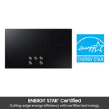 Samsung NZ36FG5332RK 36 in. 5-Burner Electric Cooktop with Simmer Burner & Power Burner - Black