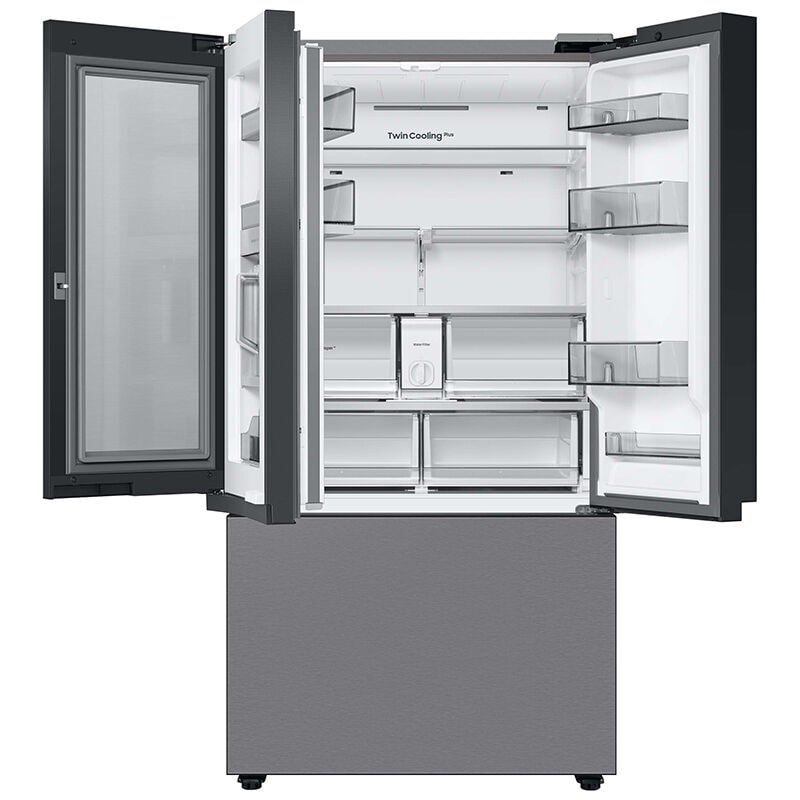 Samsung RF30BB6600QL Bespoke 36 in. 30.1 cu. ft. Smart French Door Refrigerator with Internal Water Dispenser - Stainless Steel