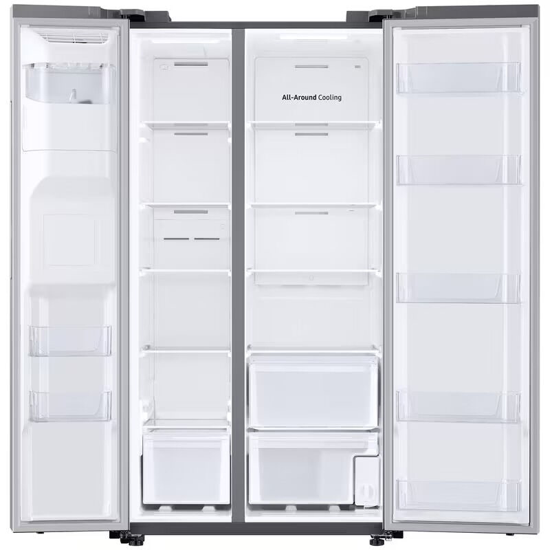 Samsung 36 in. 27.4 cu. ft. Side by Side Refrigerator with Ice & Water Dispenser - Stainless Steel