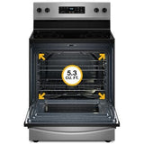 Whirlpool 30 in. 5.3 cu. ft. Electric Range with Radiant Burners - Stainless Steel