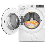 Whirlpool 27 in. 4.5 cu. ft. Smart Stackable Front Load Washer with FreshFlow Vent System, Sanitize & Steam Cycle - White