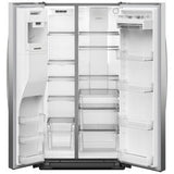 Whirlpool 36 in. 20.9 cu. ft. Counter Depth Side-by-Side Refrigerator with Ice & Water Dispenser - Fingerprint Resistant Stainless