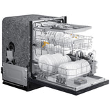 Samsung DW80CG5450MT Bespoke 24 in. Top Control Smart Dishwasher with 46 dBa Sound Level, 3rd-Rack, AutoRelease & Pocket - Matte Black