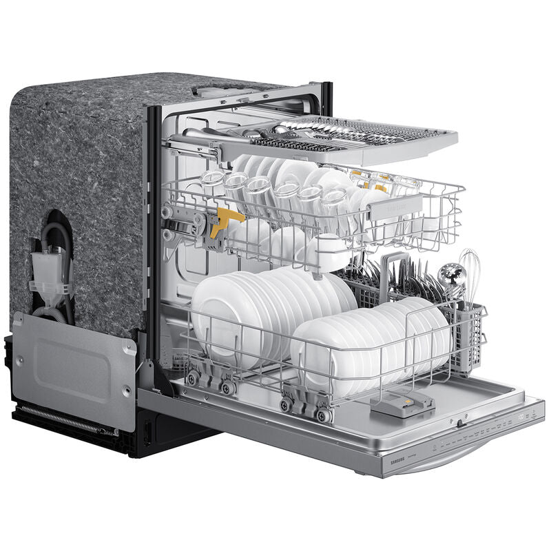 Samsung DW80CG5451SR 24 in. Top Control Smart Dishwasher with 46 dBa Sound Level & 3rd-Rack - Stainless Steel