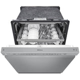 LG LDFN4542S 24 in. Front Control Dishwasher with 48 dBa Sound Level, 3rd-Rack, Dynamic Dry & Pocket - PrintProof Stainless Steel