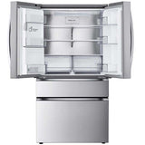 LG LF25G8330S 36 in. 24.5 cu. ft. Smart Counter Depth 4-Door French Door Refrigerator with Ice & Water Dispenser - PrintProof Stainless Steel
