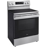 LG LREN6323YE 30 in. 6.3 cu. ft. Smart Air-Fry True European Convection Electric Range with Radiant Burners Stainless Steel