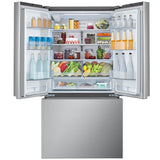 LG LRFLC2716S 36 in. 26.5 cu. ft. Smart Counter Depth French Door Refrigerator with Internal Water Dispenser - PrintProof Stainless Steel