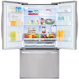 LG LRFS28XBS 36 in. 27.7 cu. ft. Smart French Door Refrigerator with Ice & Water Dispenser - PrintProof Stainless Steel