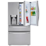 LG LRMDS3006S 36 in. 29.5 cu. ft. Smart 4-Door French Door Refrigerator with Ice & Water Dispenser - PrintProof Stainless Steel