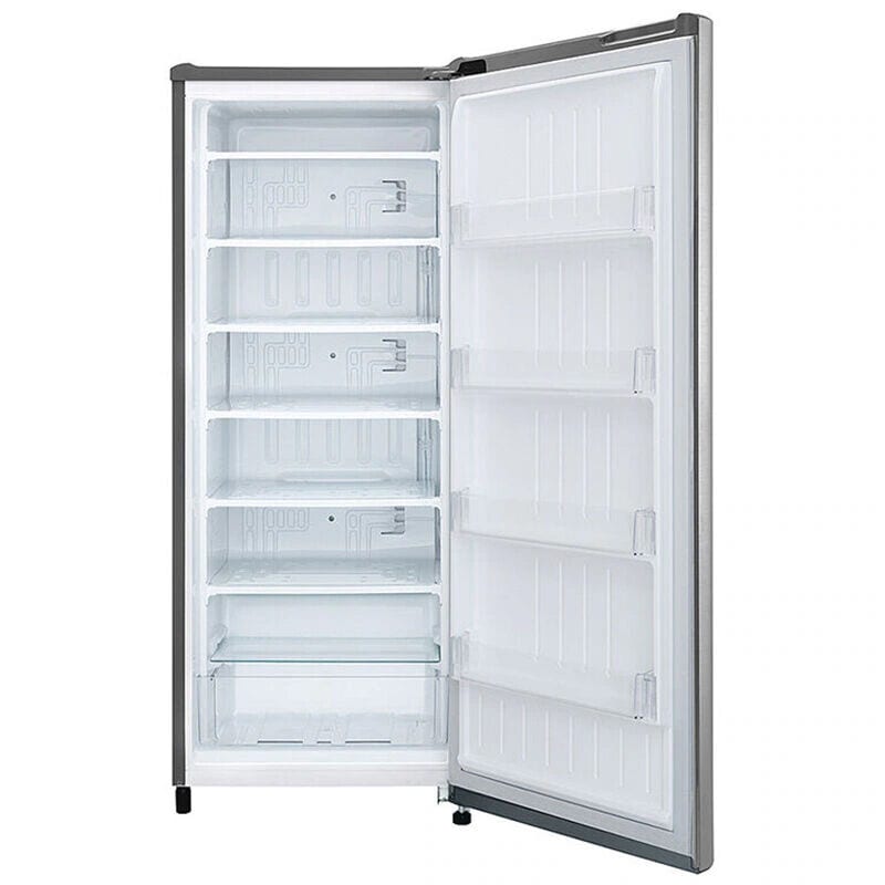 LG LROFC0605V 21 in. 5.8 cu. ft. Compact Upright Freezer - Platinum Silver