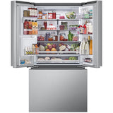 LG LRYXC2606S 36 in. 25.5 cu. ft. Smart Counter Depth French Door Refrigerator with External Ice & Water Dispenser, 4 types of Ice and Pocket Doors - PrintProof Stainless Steel