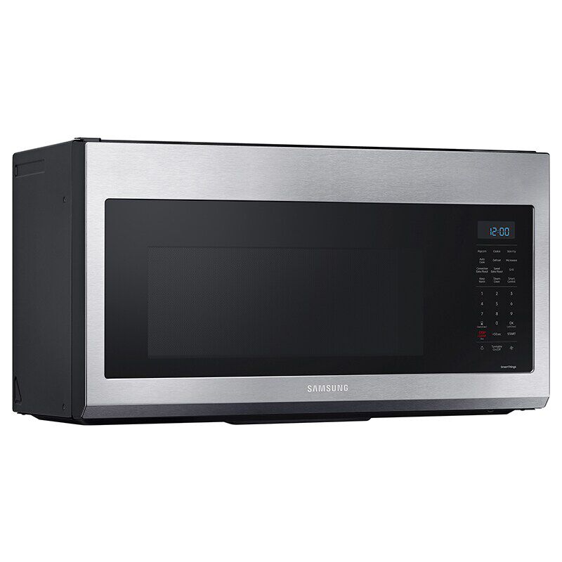 Samsung MC17T8000CS 30 in. 1.7 cu. ft. 950W Smart Over-the-Range Microwave with 300 CFM & Convection Cooking - Stainless Steel