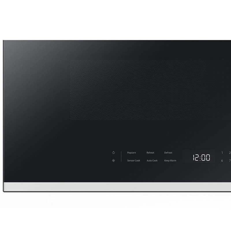 Samsung ME21DB650012 Bespoke 30 in. 2.1 cu. ft. 1000W Smart Over-the-Range Microwave with 400 CFM & Sensor Cooking - White Glass