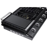 Samsung NA36N7755TG 36 in. 5-Burner Smart Natural Gas Cooktop with Griddle, Simmer Burner & Power Burner - Black Stainless