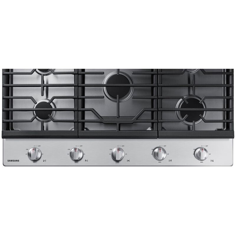 Samsung NA36R5310FS 36 in. 5-Burner Natural Gas Cooktop with Simmer Burner & Power Burner - Stainless Steel