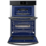 Samsung NQ70CG600DMT 30 in. 7 cu. ft. Smart Speed/ Steam Electric Microwave/Wall Oven Combo with Dual Convection & Sensor Cooking - Matte Black
