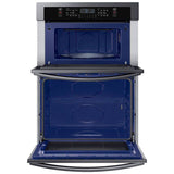 Samsung NQ70T5511DG 30 in. 7 cu. ft. Smart Electric Microwave/Wall Oven Combo with Sensor Cooking - Black Stainless