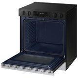 Samsung NSE6DG8100SR Bespoke 30 in. 6.3 cu. ft. Smart Slide-In Electric Range with Radiant Burners - Stainless Steel