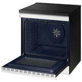 Samsung NSI6DB950012 Bespoke 30 in. 6.3 cu. ft. Smart Air Fry True European Convection Slide-In Electric Range with 4 Induction Burners - White Glass