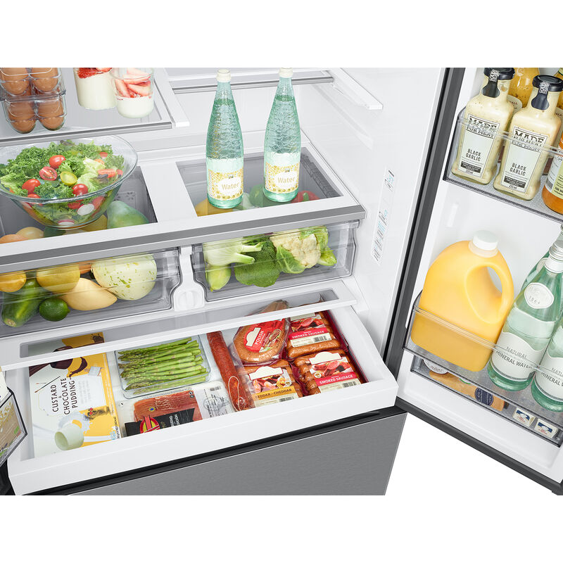 Samsung RF27CG5B10SR 36 in. 25.5 cu. ft. Smart Counter Depth French Door Refrigerator with Ice & Water Dispenser - Stainless Steel