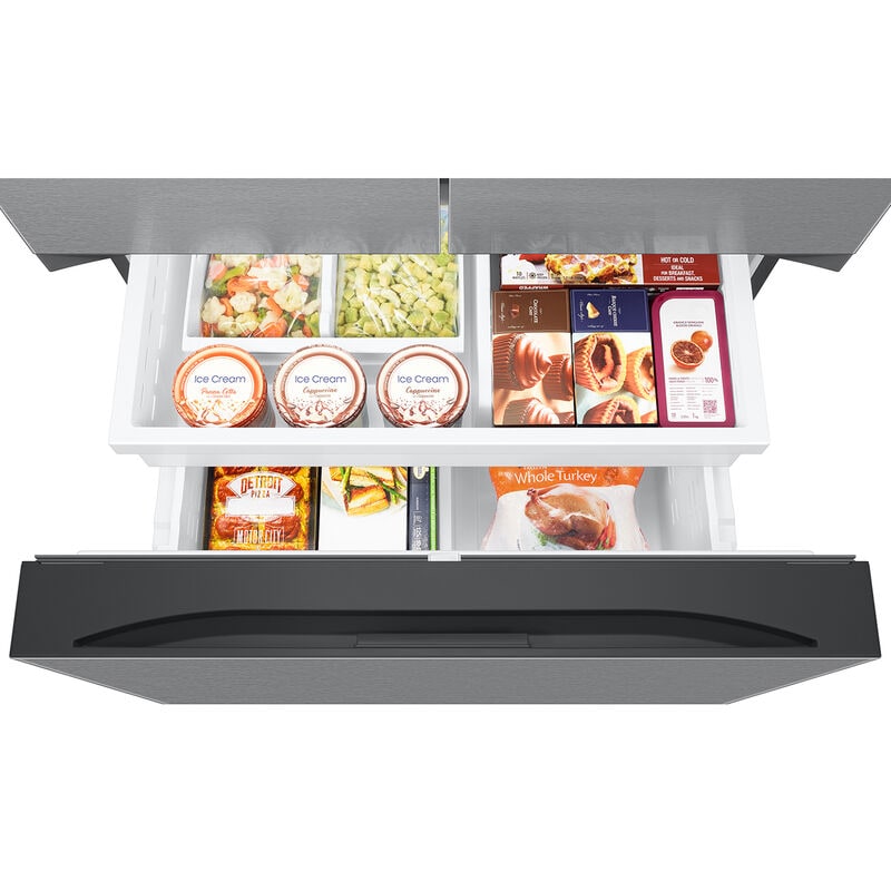 Samsung RF32CG5B10SR 36 in. 30.5 cu. ft. Smart French Door Refrigerator with Ice & Water Dispenser - Fingerprint Resistant Stainless Steel