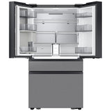 Samsung RF90F29BECR Bespoke 36 in. 28.6 cu. ft. Smart 4-Door French Door Refrigerator with AI Home, Beverage Center & Internal Water Autofill Pitcher - Charcoal Glass & Stainless Steel
