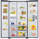 Samsung RS23CB7600QL Bespoke 36 in. 22.6 cu. ft. Smart Counter Depth Side-by-Side Refrigerator with Internal Water Dispenser - Stainless Steel